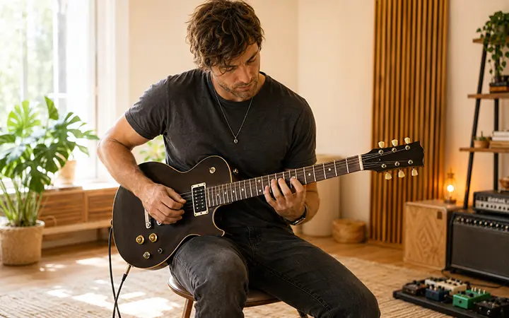 Straight rhythm guitar workouts for timing and strumming