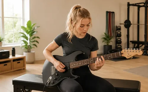 Guitar warmup workouts for finger control and coordination